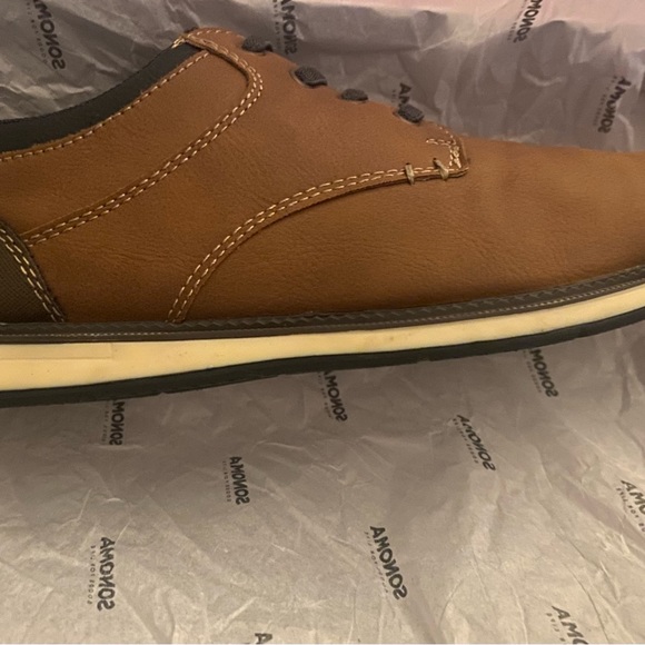 Sonoma, dress shoes, Memory foam soles, size 5Boys, lace up, worn once - Picture 7 of 12